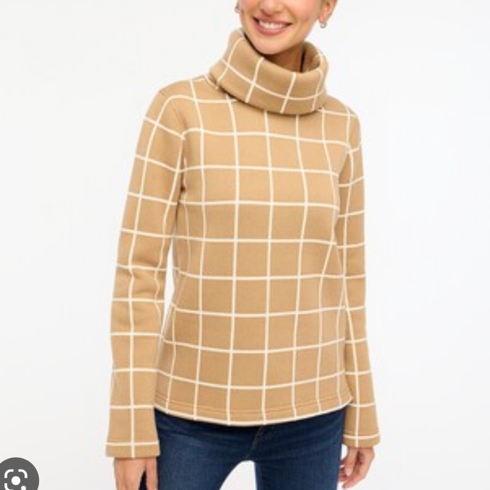 J. Crew Long-sleeve funnelneck pullover LIKE NEW